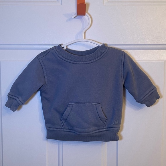 Baby GAP - Blue Crewneck - Size 0-3 Months - Picture 1 of 4